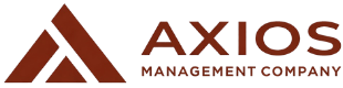 The image shows a logo with the text "AXIOS MANAGEMENT COMPANY".